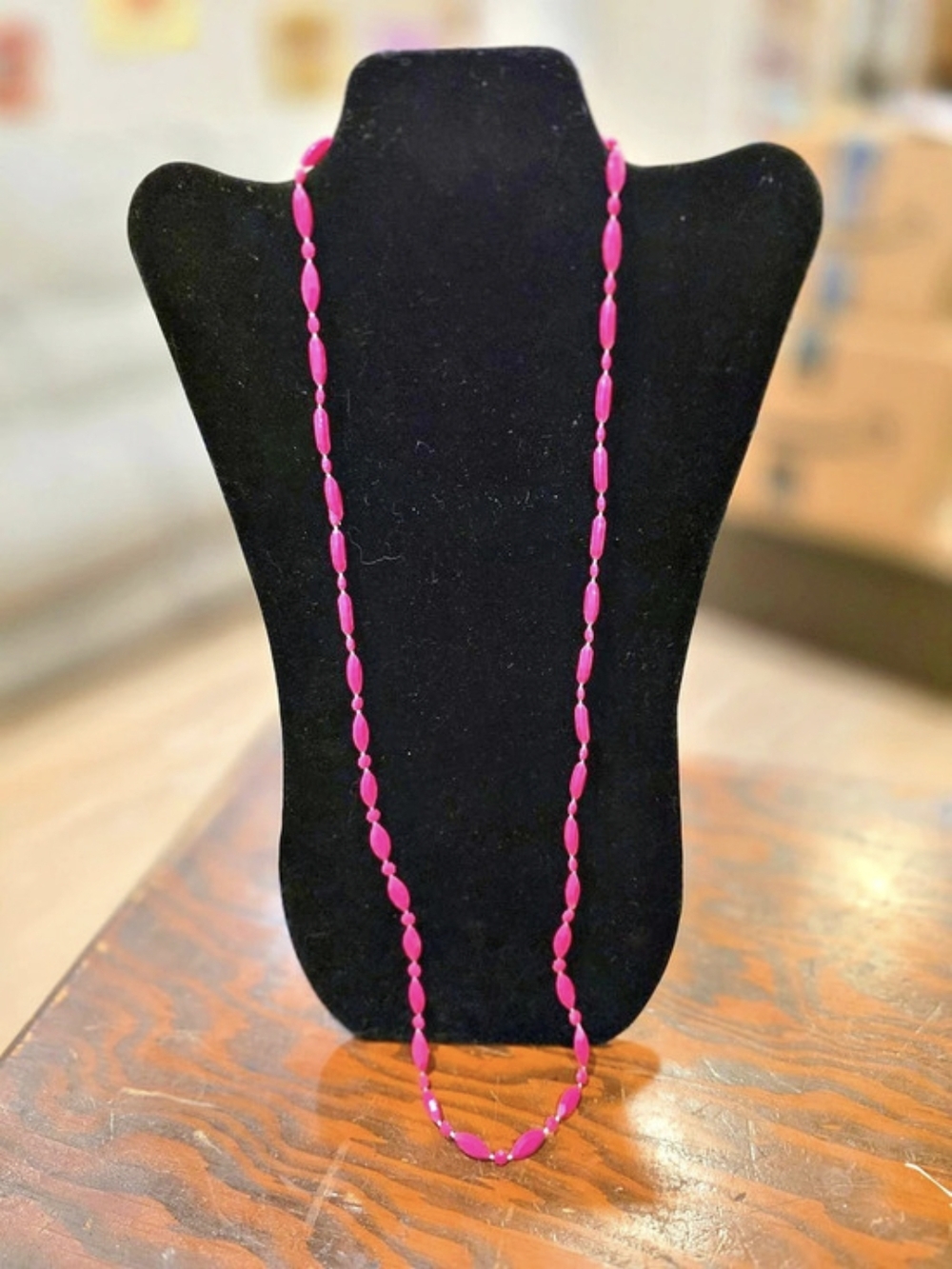 Pink Beaded Necklace